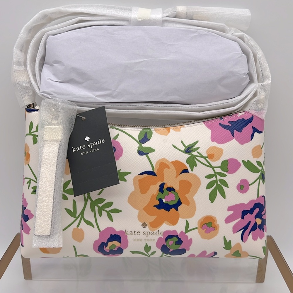 Kate Spade Sadie Printed Small Crossbody Candied Flowers Cream Multi
